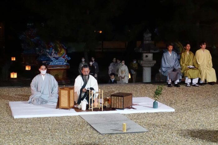 宇治市・萬福寺「月見の煎茶会」